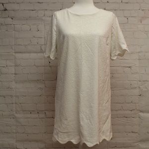 White Short Sleeved Dress